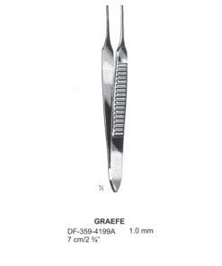 Graefe Iris Forceps, 7Cm,  Str, Ø 1.0Mm  (SS-359-4199A)