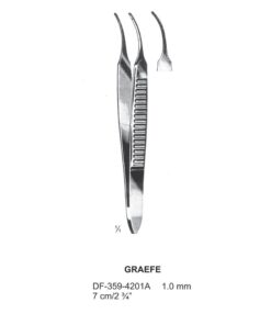 Graefe Iris Forceps, 7Cm, Cvd, Ø 1.0Mm  (SS-359-4201A)