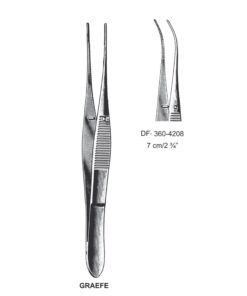 Graefe Iris Forceps, Cvd, 7 Cm  (SS-360-4208)