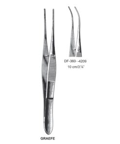 Graefe Iris Forceps, Cvd, 10 Cm  (SS-360-4209)