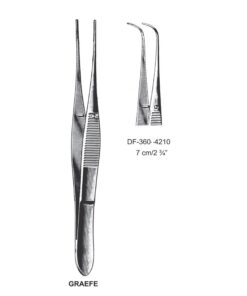 Graefe Iris Forceps, Angled,  7 Cm  (SS-360-4210)