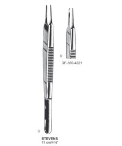 Stevens Iris Forceps, Str, 1X2 Teeth, 11 Cm  (SS-360-4221)