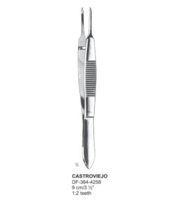 Castroviejo Tissue Forceps,  1:2 Teeth, Str, 9 Cm  (SS-364-4258)