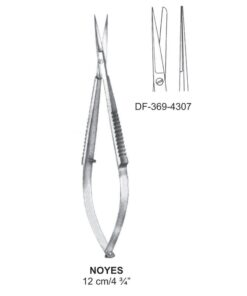 Noyes Micro Scissors, Str, Sh/Bl, 12Cm  (SS-369-4307)