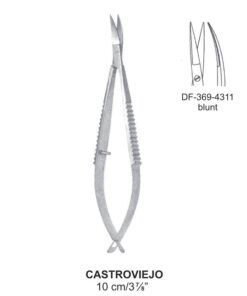 Castroviejo Micro Scissors, Cvd, Blunt, 10Cm  (SS-369-4311)