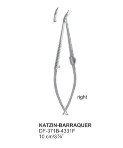 Katzin-Barraquer Delicate Eye Scissors, Right, 10Cm  (SS-371B-4331F)