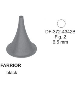 Farrior Ear Specula, Black, Fig.2, 6.5Mm, 3.6Cm (SS-372-4342B)