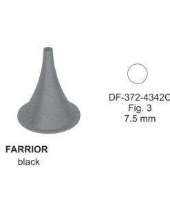 Farrior Ear Specula, Black, Fig.3, 7.5Mm, 3.6Cm (SS-372-4342C)