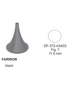 Farrior Ear Specula, Black, Fig.7, 11.5Mm, 3.6Cm (SS-372-4342G)