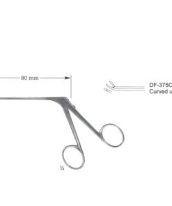 Micro Ear Forceps, Shaft Length 80Mm, Curved Up (SS-375C-02)