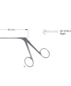 Micro Ear Forceps, Shaft Length 80Mm, Right (SS-375C-03)