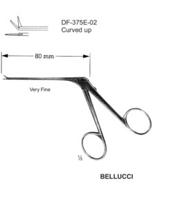 Bellucci Micro Ear Forceps, Very Fine, Curved Up (SS-375E-02)
