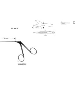 Wullstein Ear Polypus Forceps, 8 Ø, Straight,   (SS-375F-01)