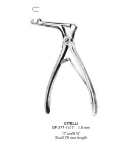 Citelli Bone Punch Forcep, 17Cm, 1.5Mm Cut, Shaft Length 75Mm  (SS-377-4417)