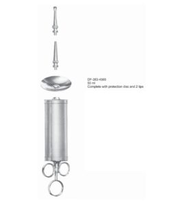 Reiner Ear Syringe Complete With Protection Disc & 2 Tips, 50Ml  (SS-383-4565)