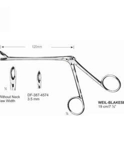 Weil-Blakesely Cutting Forceps Without Neck 19Cm, Jaw Width 3.5Mm  (SS-387-4574)