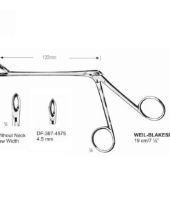 Weil-Blakesely Cutting Forceps Without Neck 19Cm, Jaw Width 4.5Mm  (SS-387-4575)