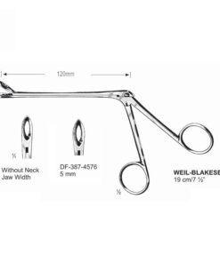 Weil-Blakesely Cutting Forceps Without Neck 19Cm, Jaw Width 5Mm  (SS-387-4576)