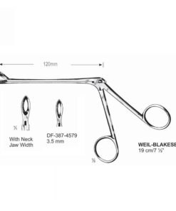 Weil-Blakesely Cutting Forceps With Neck 19Cm, Jaw Width 3.5Mm  (SS-387-4579)