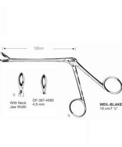 Weil-Blakesely Cutting Forceps With Neck 19Cm, Jaw Width 4.5Mm  (SS-387-4580)