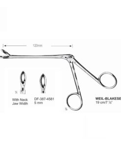 Weil-Blakesely Cutting Forceps With Neck 19Cm, Jaw Width 5Mm  (SS-387-4581)