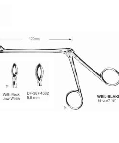 Weil-Blakesely Cutting Forceps With Neck 19Cm, Jaw Width 5.5Mm  (SS-387-4582)