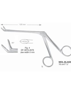Weil-Blakesley Nasal Cutting Forceps, Fig.4, 45° , Jaw Width 5Mm, 19Cm (SS-387A-4576)