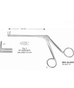 Weil-Blakesley Nasal Cutting Forceps, Fig.2, 90° , Jaw Width 3.5Mm, 19Cm (SS-387B-4574)