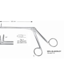Weil-Blakesley Nasal Cutting Forceps, Fig.4, 90° , Jaw Width 5Mm, 19Cm (SS-387B-4576)