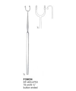 Fomon Nasal Hooklets, Button Ended, 16Cm (SS-403-4753)