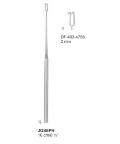 Joseph Nasal Hooklets, 2 Prong, 2Mm, 16Cm  (SS-403-4758)