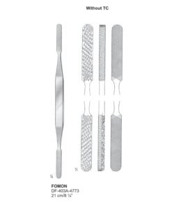 Fomon Nasal Rasps Double End, 21Cm, Without Tc (SS-403A-4773)