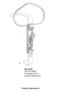 Mclvor-Mouth Gags, Complete Set With 3 Tongue Depressors (SS-410-4845)