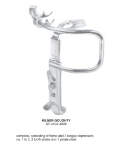 Kilner-Doughty Mouth Gags, Complete Set Consisting Of Frame And 3 Tongue Depressors, 2 Mouth Plates And 1 Palate Plate (SS-410A-4848)