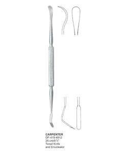 Carpenter Tonsil Knife And Enuleator 25Cm  (SS-419-4912)