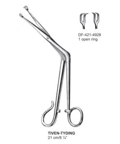 Tiven-Tyding Tonsil Seizing Forcep, 2X2 Teeth, 1 Open Rign, 21Cm  (SS-421-4928)