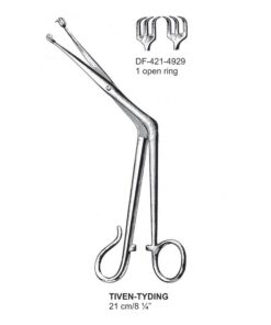 Tiven-Tyding Tonsil Seizing Forcep, 3X3 Teeth, 1 Open Rign, 21Cm  (SS-421-4929)