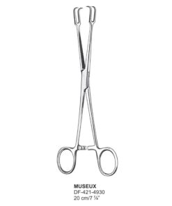 Museux Tonsil Seizing Forcep, 2X2 Teeth, Str, 20Cm  (SS-421-4930)