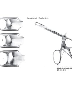 Sluder-Ballenger Tonsil Punch Forceps, Complete Set Fig.1-3  (SS-424-4943)