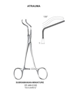 Subramanian-Miniature Atrauma Aortic Clamps 15.5Cm (SS-466-5165)