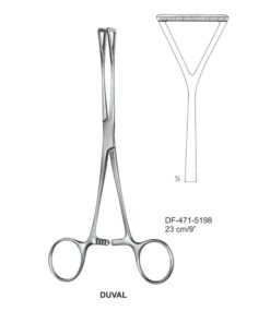 Duval Atrauma Intestinal And Tissu Grasping Forceps, 23Cm (SS-471-5198)