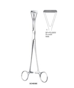Scheibe Atrauma Organ Grasping Forceps,23Cm, Wide (SS-472-5203)