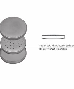 Interior Box Only Lid And Bottom Perforated Ø 62 X 13 Mm  (SS-647-7101Aa)