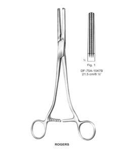 Rogers Hysterectomy Forceps, Fig.1, 21.5Cm (SS-75A-1047B)