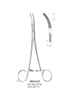 Mikulicz Peritoneal Clamp Forceps, 1X2 Teeth, 18.5Cm  (SS-79A-1071D)
