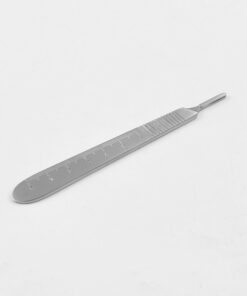 Scalpel Handle No. 3, With Cm-Gradiuation, Coined Scaling, 12,0 Cm Sandblasted (SS-V-4-132Aasb)