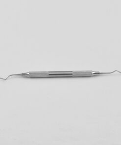 Goldmann-Fox Hoe For Removing Heavy Calculus Deposits, Buccal / Lingual Teeth Cleaner  D/E  Fig. Gf-5 , Round Handle Hollow (Dt-V-0125)