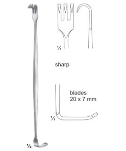 Senn-Miller Retractors Sharp 16Cm Blades 20 X 7 Mm (E-024-20)