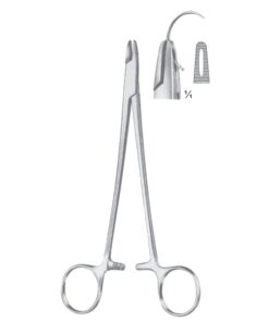 Adson Needle Holders Straight 18Cm One Fenestreated Jaw (I-007-18)