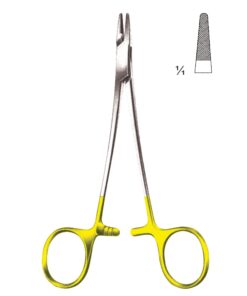 Crilewood Needle Holders Straight Tc 20Cm 0.4 Mm (I-038-20Tc)